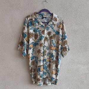 Tropical Print Men's Shirt